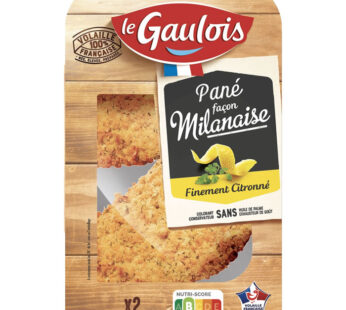LE GAULOIS – Panés façon milanaise finement citronné 200g