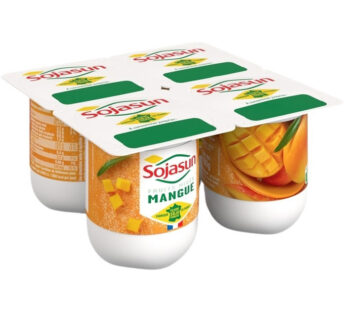 Sojasun – Dessert végétal au soja et mangue 4x100g