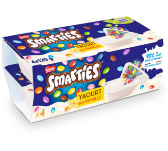 Nestlé Smarties – Yaourts à la vanille 4x120g