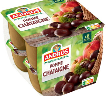 ANDROS – Compote de pomme et châtaigne 8 x 100g