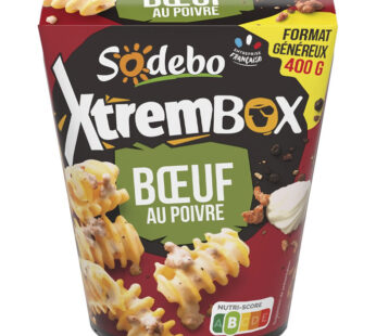 SODEBO – Radiatori au boeuf et sauce au poivre 400g