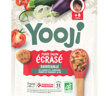 YOOJI – Galets de purée ratatouille et riz dès 8 mois bio 400g