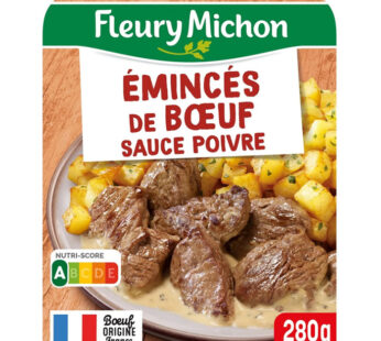 FLEURY MICHON – Emincés de boeuf et pommes de terre sauce au poivre 280g