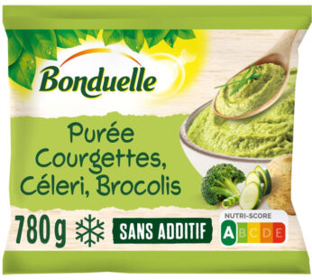 BONDUELLE – Purée courgettes, céleri, brocolis et pois 780g