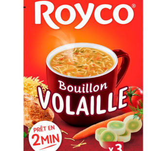 Royco – Soupe bouillon instantanée à la volaille et vermicelles 3×10,6g