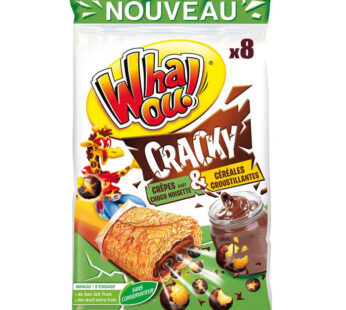 WHAOU – Crêpes fourrées chocolat noisette et billes de céréales 256g