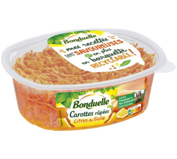 BONDUELLE – Carottes râpées au citron de Sicile 320g