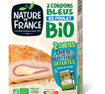 NATURE DE FRANCE – Cordons bleus de poulet bio 200g