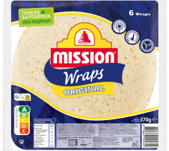 MISSION – Wraps de blé nature 370 g