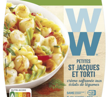 WEIGHT WATCHERS – Torti et Saint-Jacques à la crème de légumes 300g