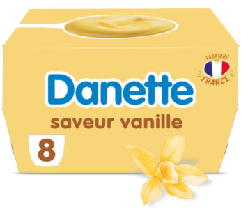 DANETTE – Crème dessert à la vanille 8 x 125g