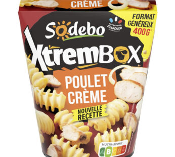 SODEBO – Radiatori au poulet et crème d&rsquo;oignons 400g