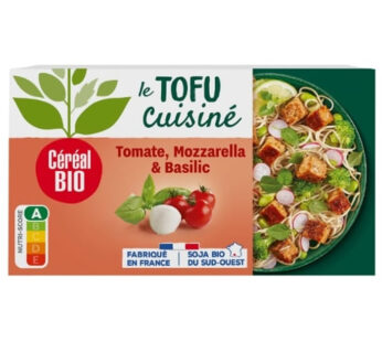 CEREAL BIO – Tofu cuisiné à la tomate, mozzarella et basilic bio