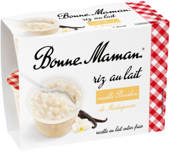 Bonne Maman – Riz au lait à la vanille 4x100g