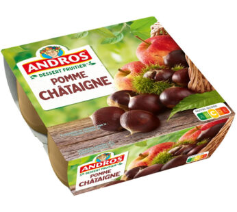 ANDROS – Dessert pomme et chataigne 4 x 100g
