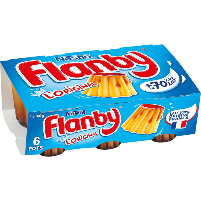 Flanby - Flans nappés au Caramel 6x100g