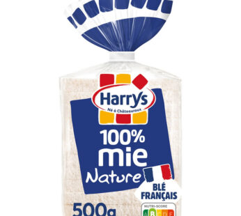 Harrys – Pain de mie nature sans croûte 500g