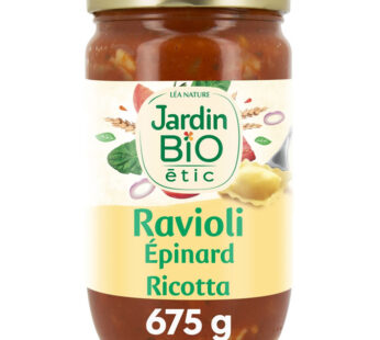 JARDIN BIO Étic – Ravioli au épinard et ricotta bio