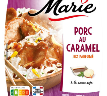 MARIE – Porc au caramel et riz parfumé à la sauce soja 300g