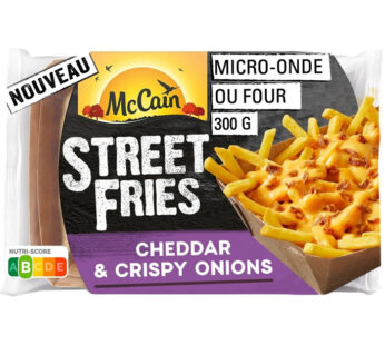 MC CAIN Street Fries – Frites au cheddar micro-ondes 300g