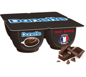 DANETTE – Crème dessert au chocolat noir extra 4 x 125g