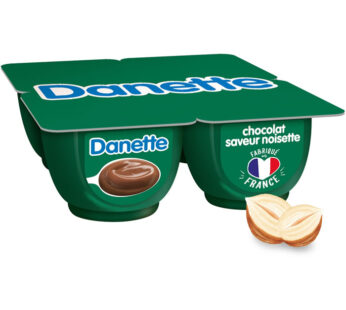 DANETTE – Crème dessert au chocolat noisette 4 x 125g