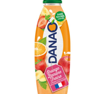 Danao – Jus d&rsquo;orange, banane, fraise et lait 900ml