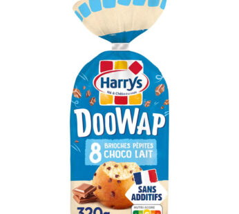 HARRYS DooWap – Brioches aux pépites de chocolat au lait 320 g