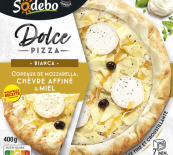 SODEBO Dolce – Pizza chèvre et miel 400g