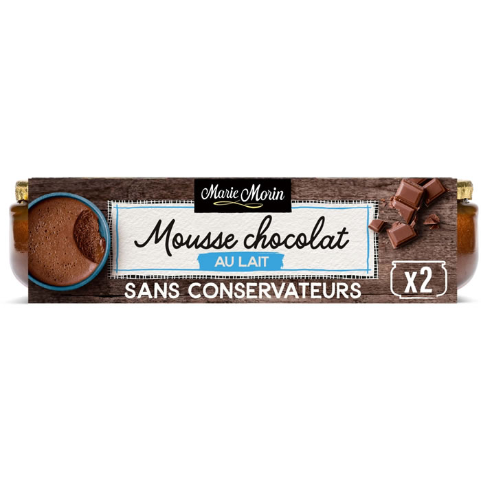 Marie Morin - Mousse au chocolat au lait 2x100g