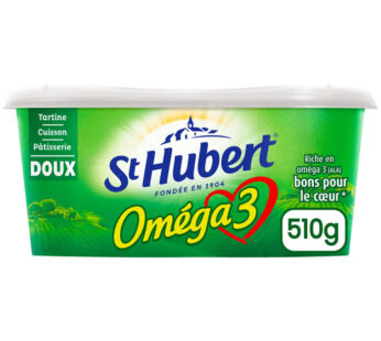 ST HUBERT Omega 3 – Margarine doux pour tartine et cuisson (Grand Format)