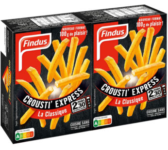 FINDUS Crousti Express – Frites micro-ondes 2x100g