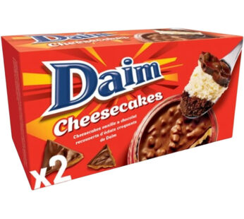 DAIM – Cheesecakes vanille et chocolat 2 x 85g