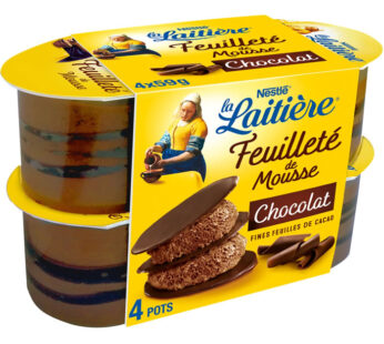 La Laitière – Mousse lactée au chocolat 4x57g