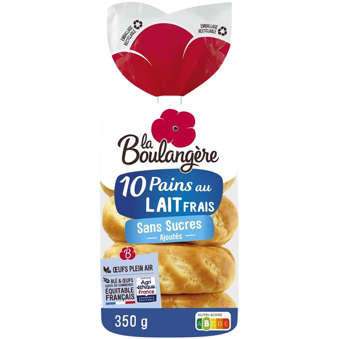 La Boulangère - Pain au lait sans sucres ajoutés 350g