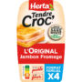 HERTA Tendre Croc' - Croque-monsieur au jambon et fromage 400g