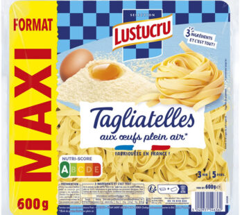 LUSTUCRU – Tagliatelles aux oeufs frais 600g