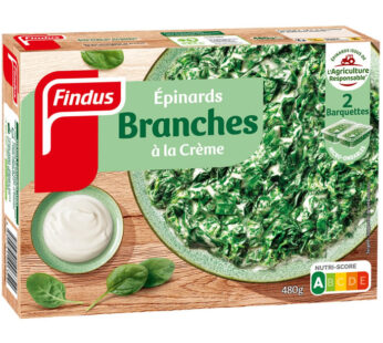 FINDUS – Epinards en branches à la crème 2x240g