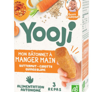 YOOJI – Bâtonnets de butternut, carotte et quinoa dès 12 mois bio 225g