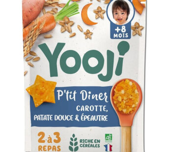 YOOJI P&rsquo;tit Diner – Carotte, patate douce et épeautre dès 8 mois bio 300g