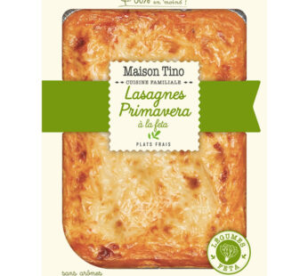 Maison Tino – Lasagnes primavera de légumes à la feta 900g