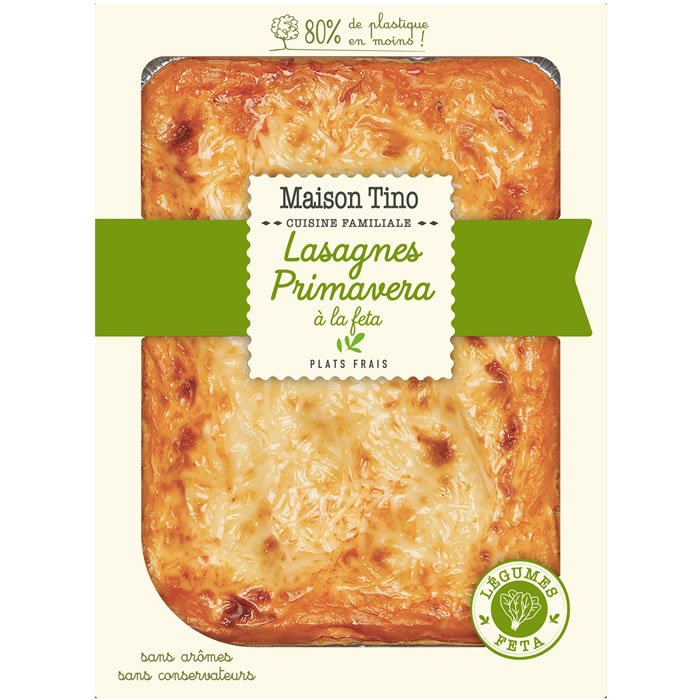 Maison Tino - Lasagnes primavera de légumes à la feta 900g