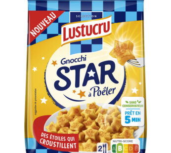 LUSTUCRU Star – Gnocchi étoile à poêler 300g