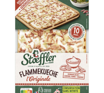 STOEFFLER – Flammekueche fromage blanc, lardons et oignons 580g