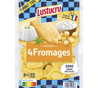 LUSTUCRU – Ravioli aux 4 fromages 310g