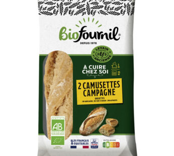 BIOFOURNIL – Baguettes de campagne à cuire bio 2 x 200 g