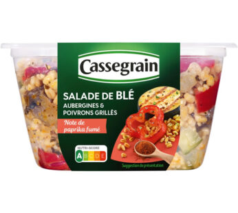 CASSEGRAIN – Salade de blé aux aubergines et poivrons 250g