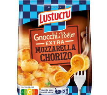 LUSTUCRU – Gnocchi à poêler fourré à la mozzarella et chorizo 280g
