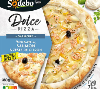 SODEBO – Pizza saumon, fromage et zeste de citron 380g