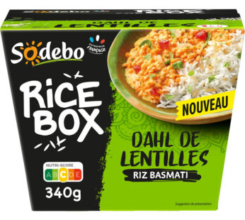 SODEBO – Riz basmati et dahl de lentilles 340g